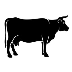Cow silhouette 004