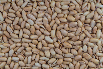 Extreme close-up image of peanuts, background image