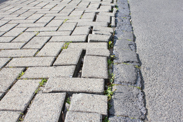 Kopfsteinpflaster - Strassenschaden