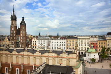 Fototapeta premium Krakow main square view