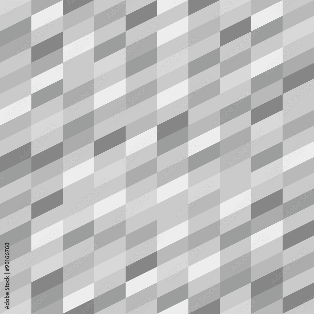 Poster Seamless pattern of different figures. Abstract seamless backgro