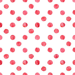 Seamless watercolor dots pattern