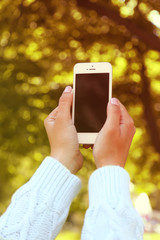Taking picture of nature with smart phone
