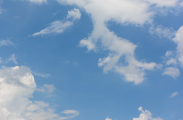 Blue sky with clouds background
