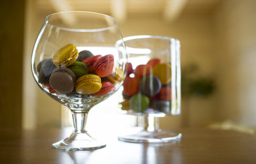 macaroons in the glass