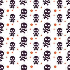 Happy Halloween Background. Seamless pattern. Vector