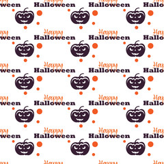 Happy Halloween Background. Seamless pattern. Vector