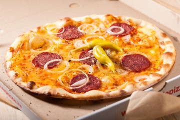 Pizza in box