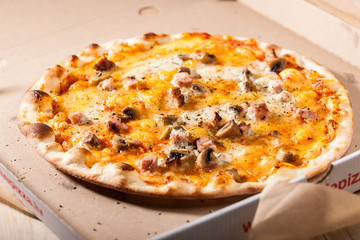 Pizza in box