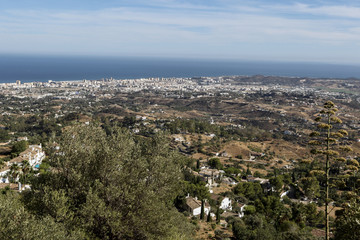 Obraz premium From Benalmadena mountains outskirts