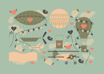 Valentine's day themed design element