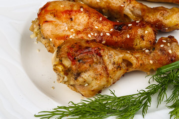 Grilled chicken legs