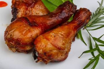 Roasted chicken legs