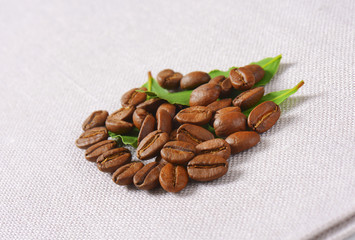Medium roasted Arabica coffee beans