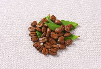 Roasted coffee beans