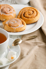 Sweet cinnamon buns