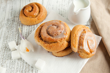 Sweet cinnamon buns
