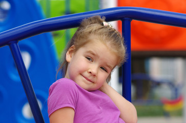 Fototapeta na wymiar girl on the playground