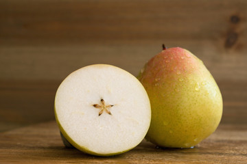 One and a half healthy pear 