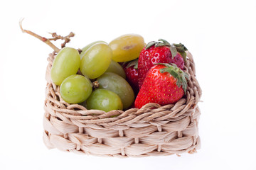 Grapes and strawberry