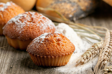 Fresh cakes and spikes