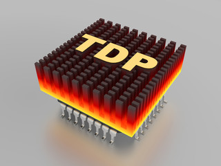 Naklejka premium TDP - Thermal design power