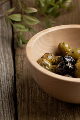 Bowl with olives