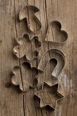 Silver cookie cutters