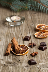 cinnamon, anise, orange and chocolate