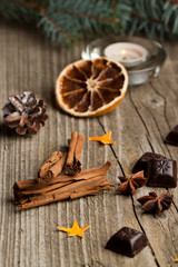 cinnamon, anise, orange and chocolate
