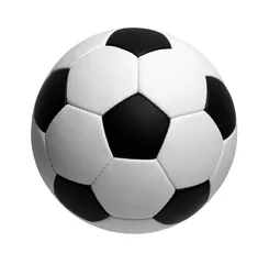 Tableaux ronds sur aluminium brossé Sports de balle soccer ball