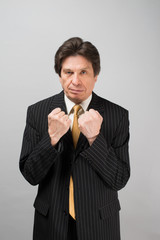 businessman, ready to fight