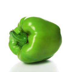 Green pepper isolated on white