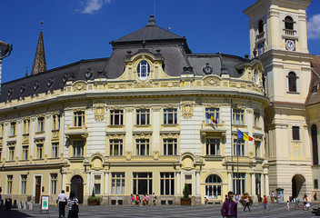 Fototapeta na wymiar Sibiu City hall