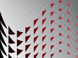 Naklejka na ściany i meble Abstract triangles red shape background