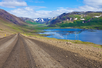 Ring road around Iceland