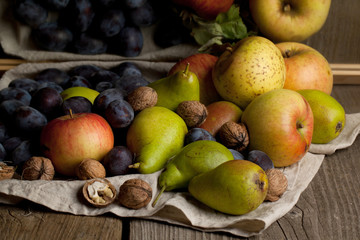 Fresh various fruits