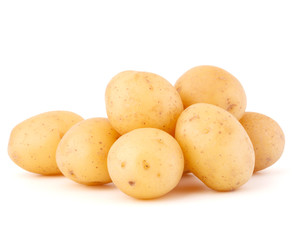 new potato tuber isolated on white background cutout
