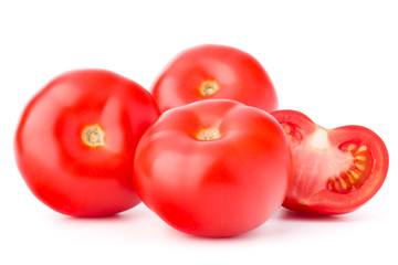 Tomato vegetable isolated on white background cutout