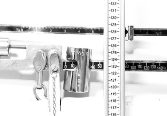 Pediatric scale to measure children in medical clinic
