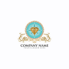 Classic Diamond compass Logo icon