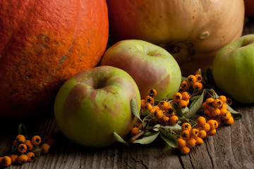Apples and pumpkins