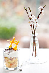 Apple cream dessert