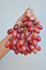 Red grapes
