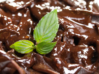 Chocolate tagliatelle