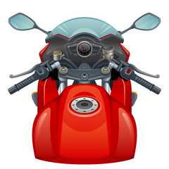 Naklejka premium Red motorcycle 