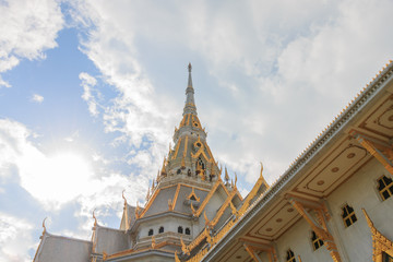 Fototapeta premium Wat Sothon Wararam Worawihan is a temple in Chachoengsao Provinc