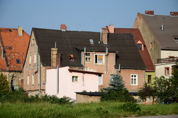 Old houses in town (Kowary in Poland)