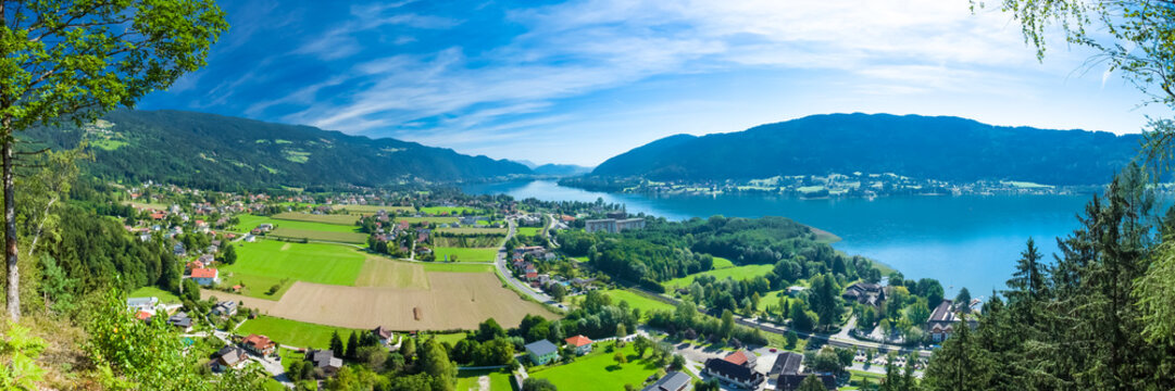 Panorama Ossiacher See, &Ouml;sterreich