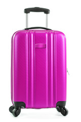 Travel suitcase isolated on white background